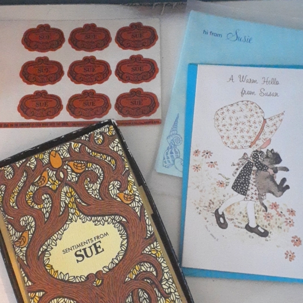 & Vintage stationery just for you - Susan Susie or Sue!